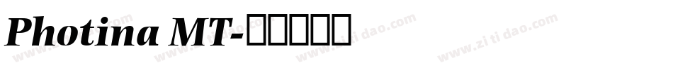 Photina MT字体转换
